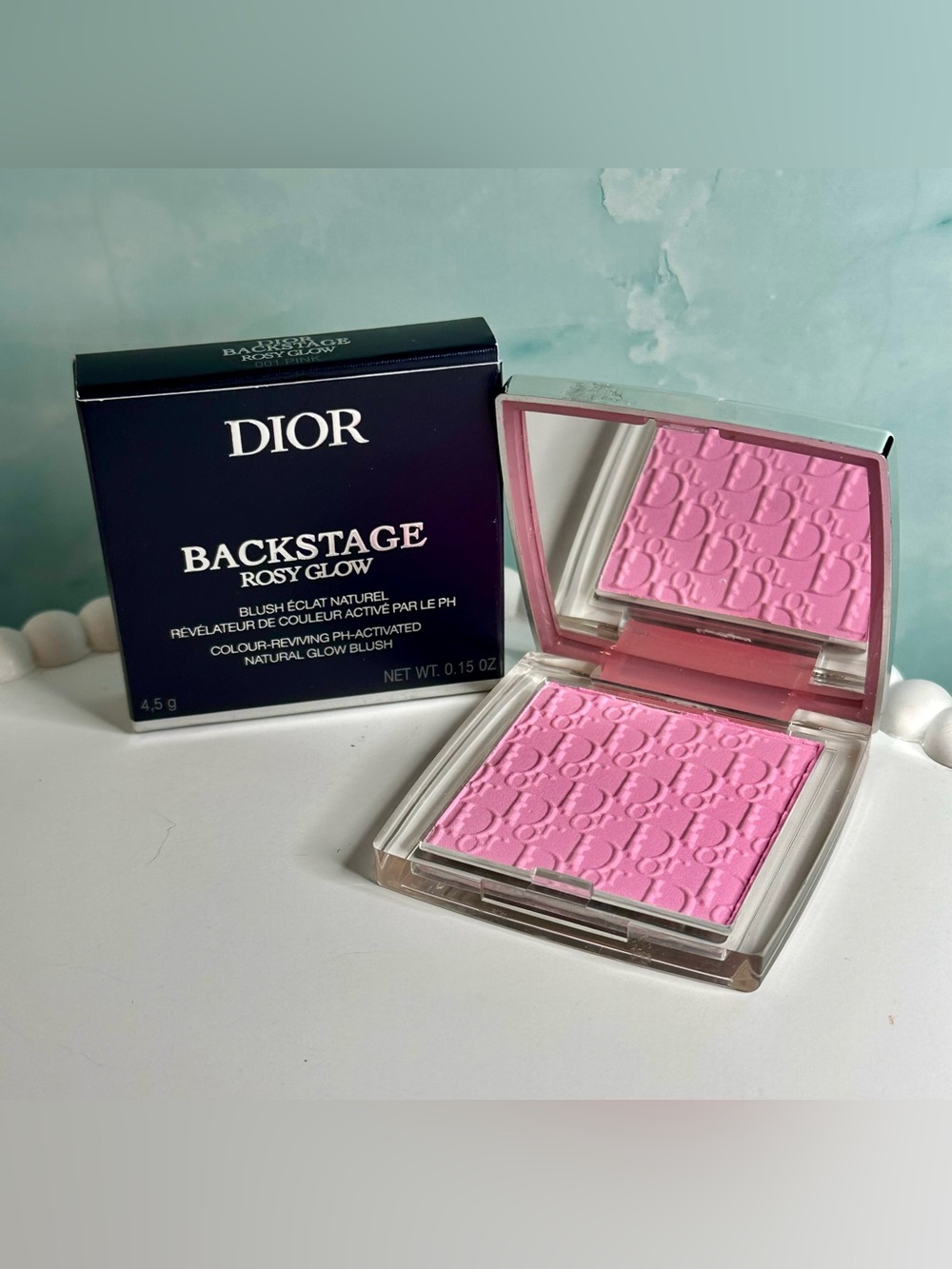 DIOR BACKSTAGE Rosy Glow Color-Reviving pH Activated Blush 001 PINK - NIB